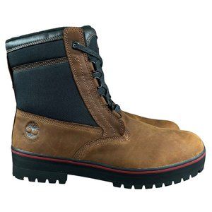 Timberland Spruce Mountain Warm Lined Rust Brown Leather Boots Men's Size 12 M